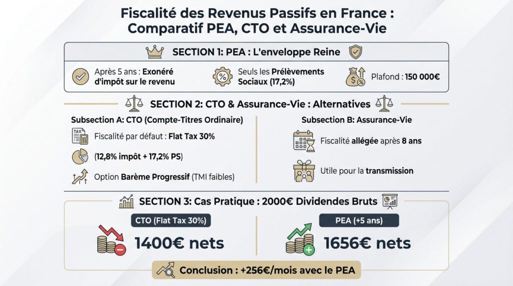 vivre de ses dividendes - fiscalité