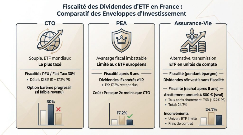 etf dividende - fiscalité