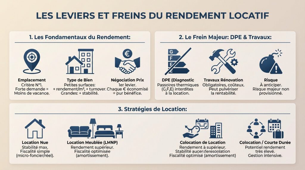 investissement immobilier locatif - leviers