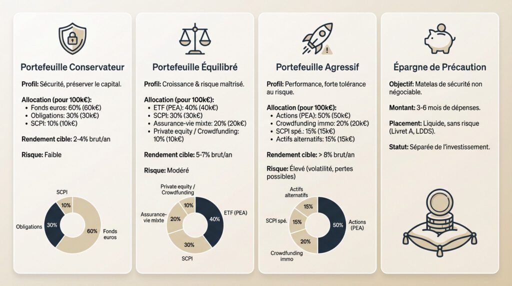 portefeuille 100000 euros - allocation