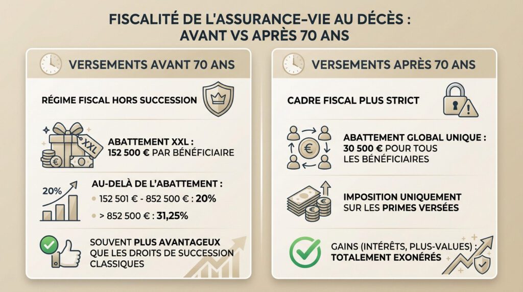 assurance vie fiscalité - décès