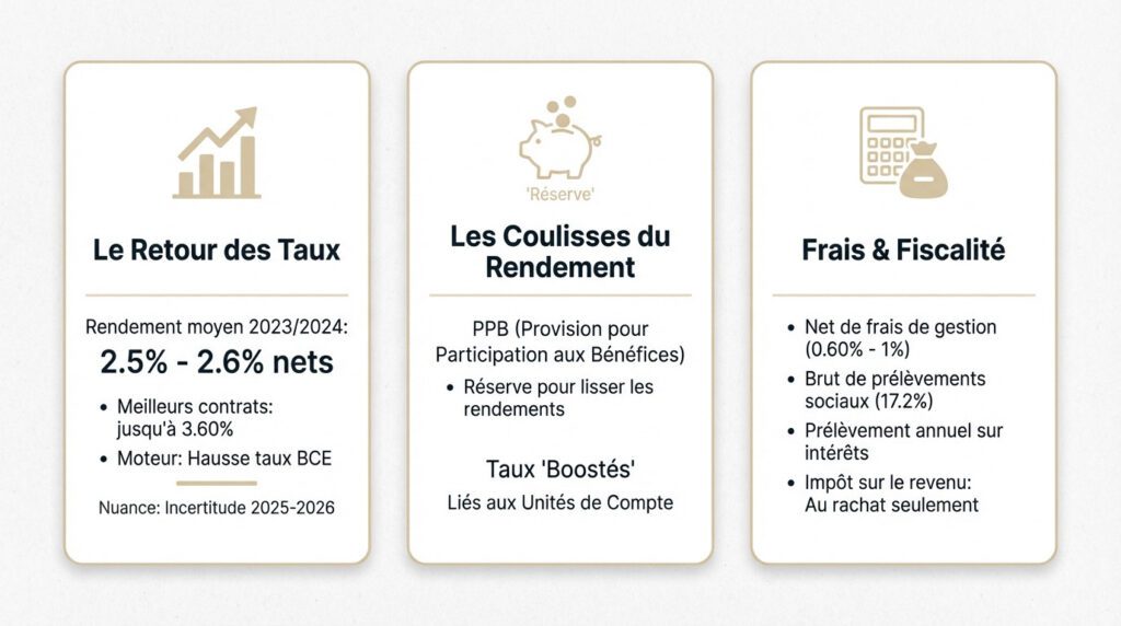 fonds euros assurance vie - rendement