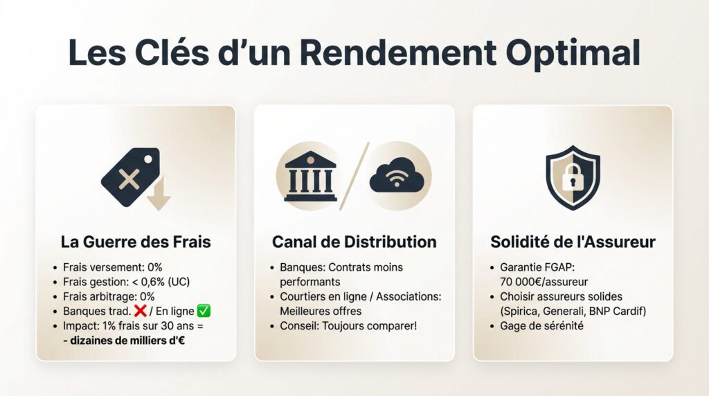 rendement assurance vie - clés rendement optimal