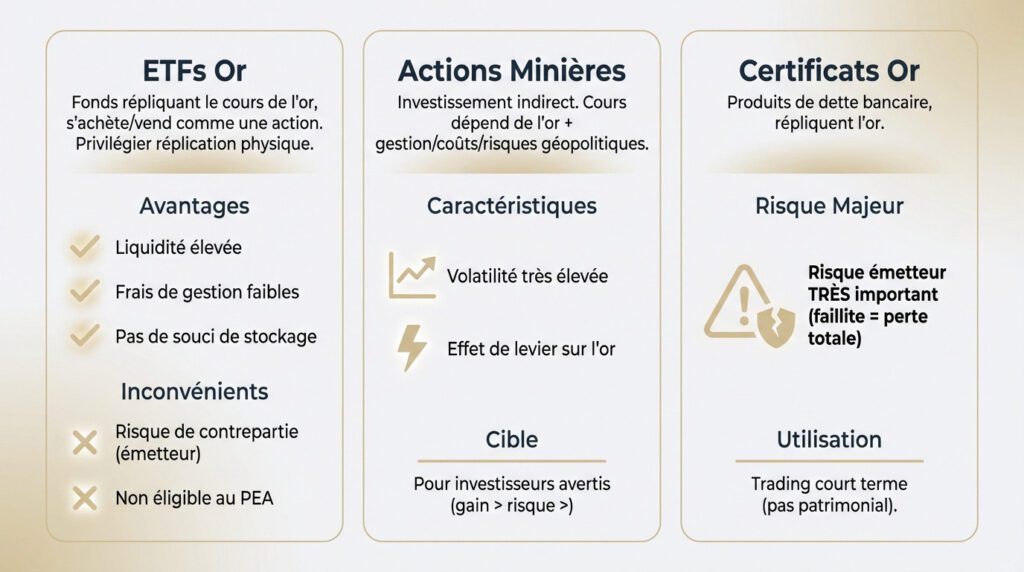 comment investir dans l'or - etf