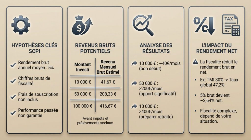 investissement scpi - simulation
