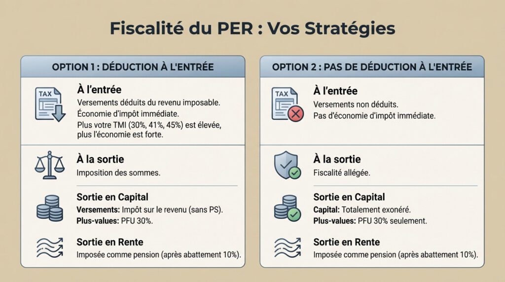 épargne retraite - fiscalité PER