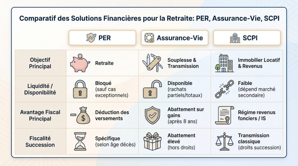 épargne retraite - comparatif