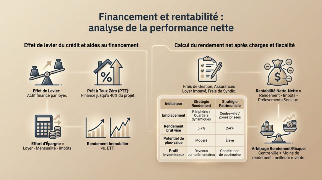 investissement immobilier neuf - performance nette