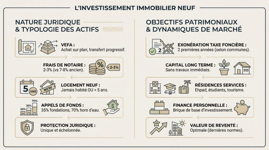 investissement immobilier neuf - résumé