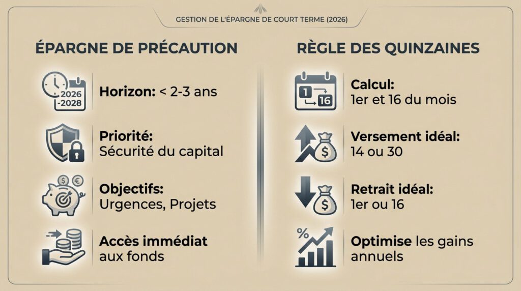 placement court terme - gestion épargne
