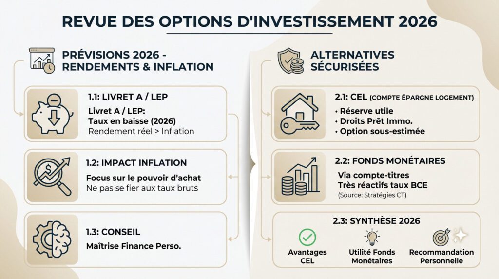 placement court terme - résumé des options