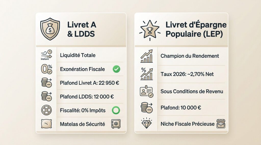 placement financier sûr - livret A/LDDS/LEP