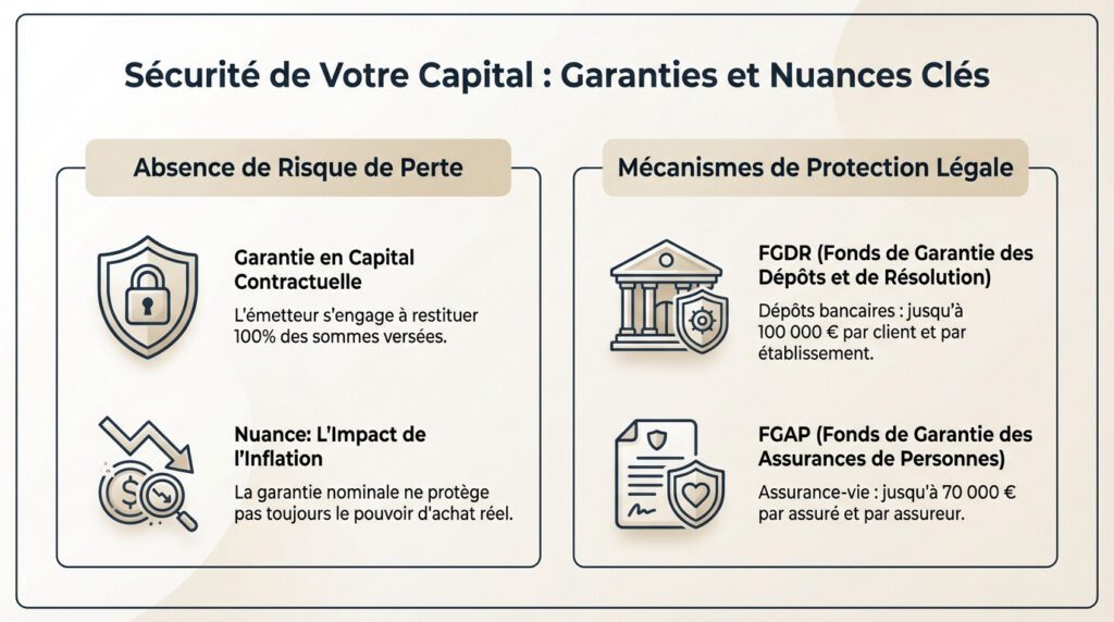 placement financier sûr - garanties légales