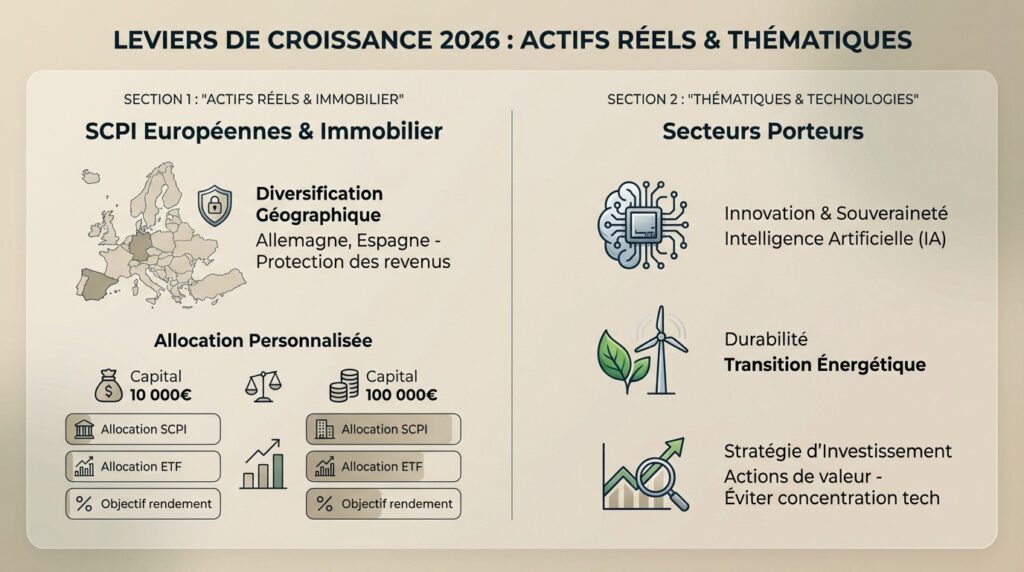 rendement placement 2026 - leviers de croissance