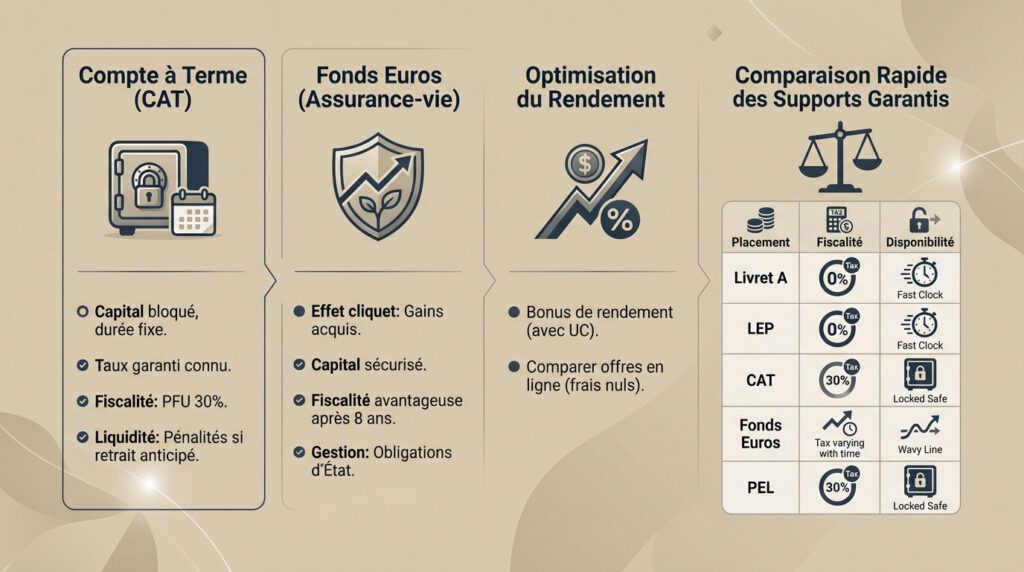 placement sans risque - comptes à terme et fonds euro