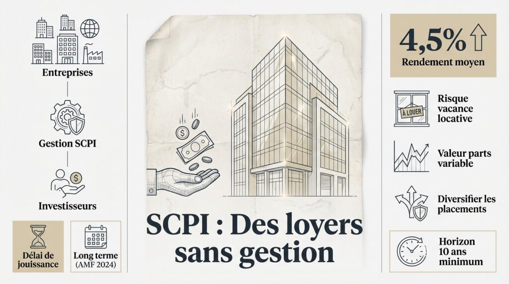 Investissement revenu mensuel - SCPI