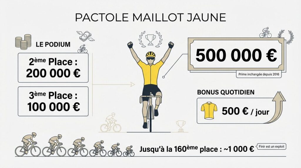 prime tour de france - pactole maillot jaune