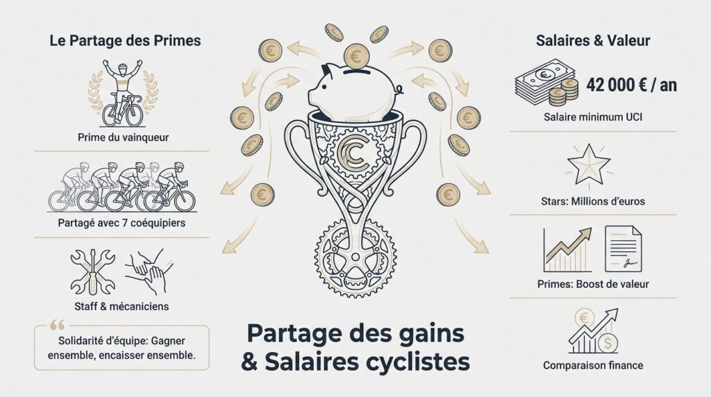 prime tour de france - partage des gains