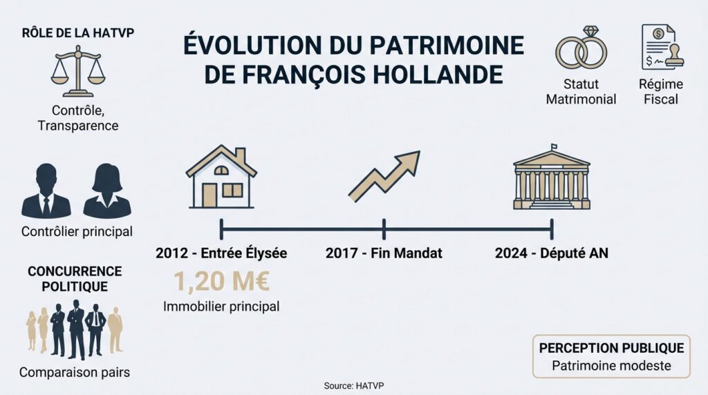 patrimoine francois hollande - évolution du patrimoine