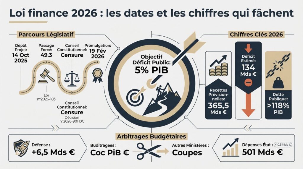 loi finance 2026 - dates clés