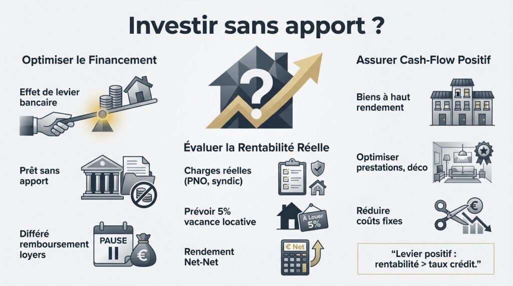 Investir dans l'immobilier débutant - investir sans apport