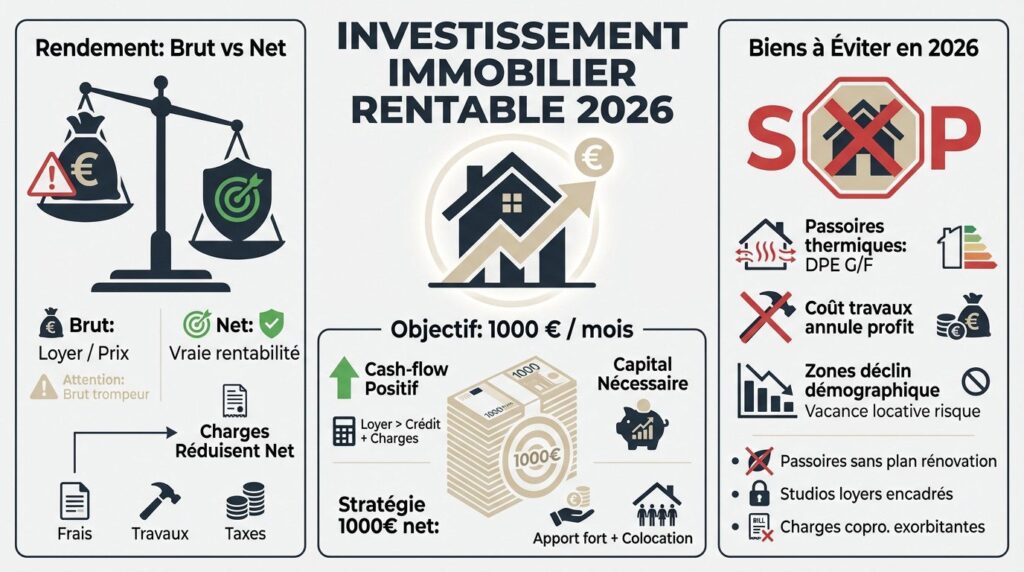 investissement immobilier rentable - résumé