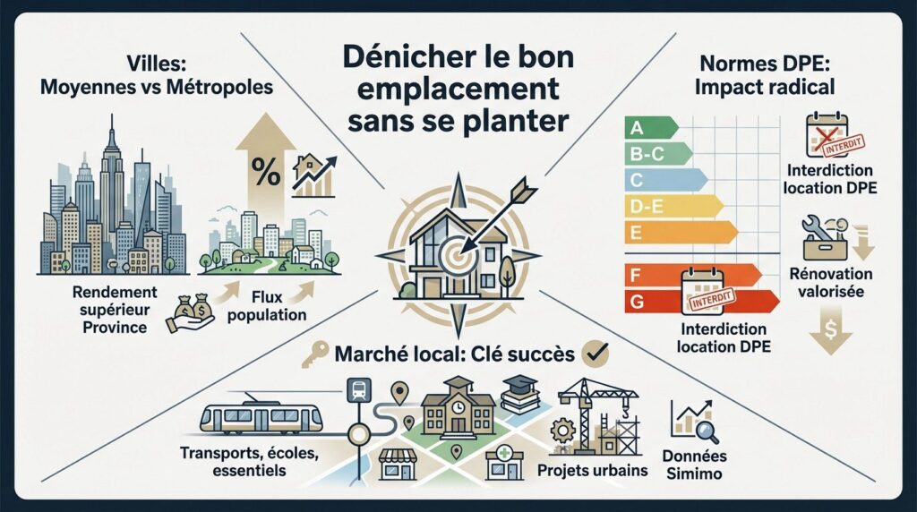 investissement immobilier rentable - bon emplacement
