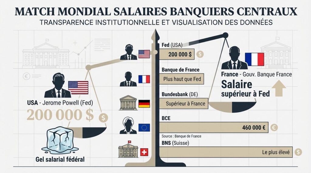 salaire gouverneur banque de france - match mondial