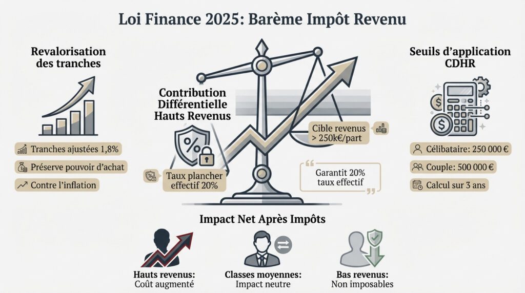 loi finance 2025 - barème IR