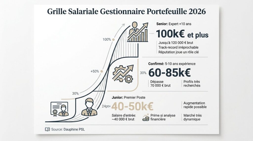 salaire gestionnaire portefeuille - grille salariale