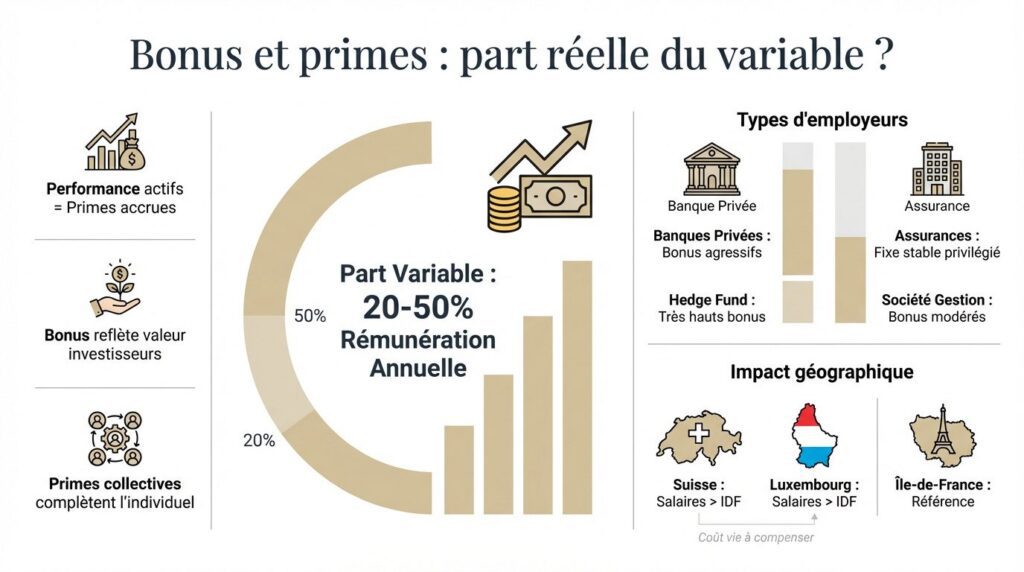 salaire gestionnaire portefeuille - bonus et primes