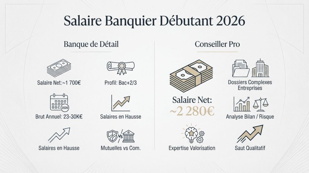 salaire banquier - débutant
