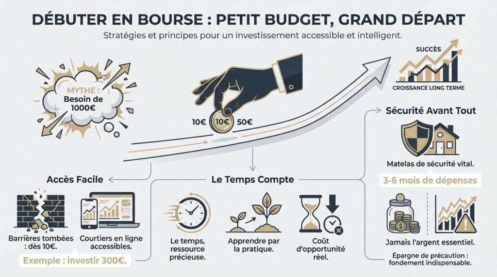 bourse petit budget - débuter en bourse